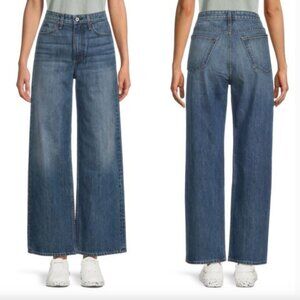 The Lori rag bone Mid Rise Wide Leg Stretch Medium Wash Full Length Jeans 29